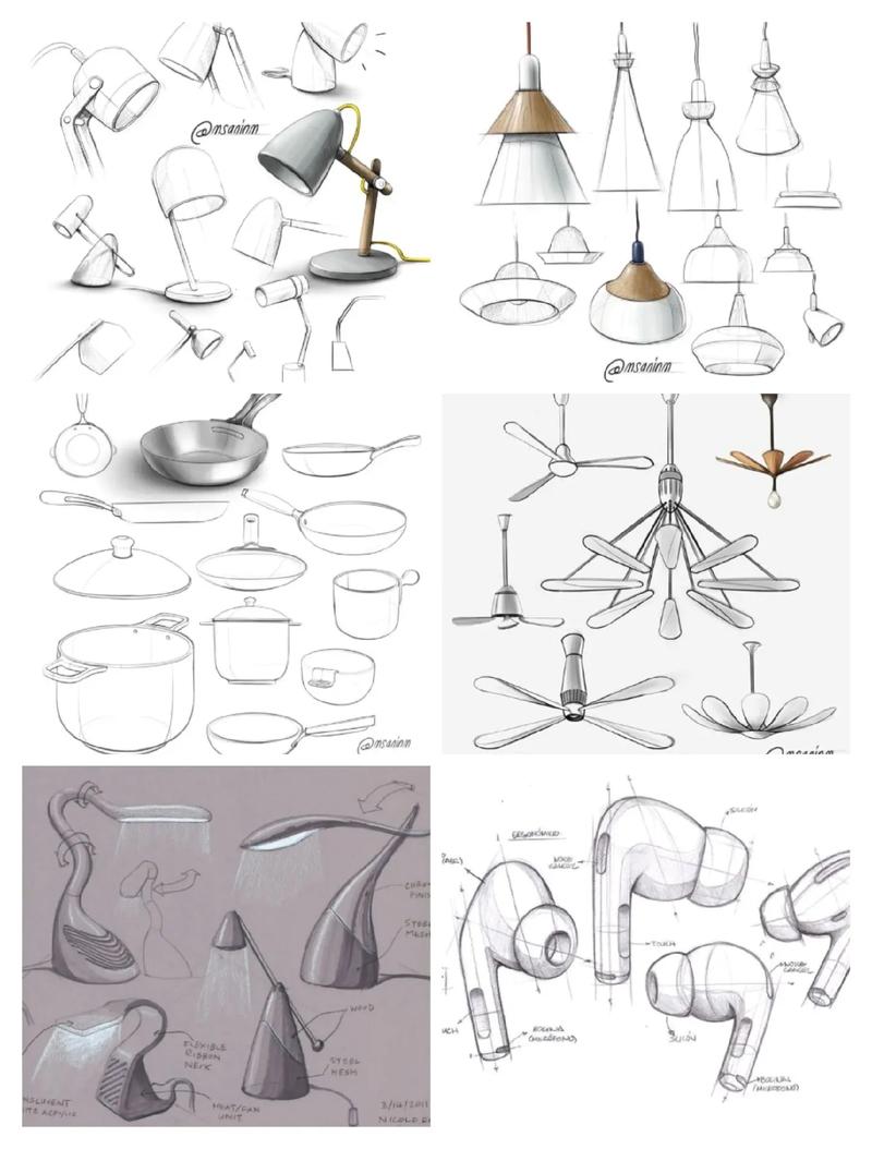 每日草图 | 工业产品设计的灵感捕捉与功能表达